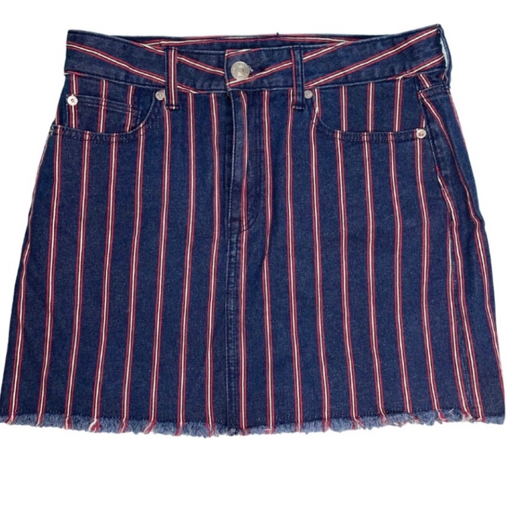 Striped American Eagle denim Skirt
